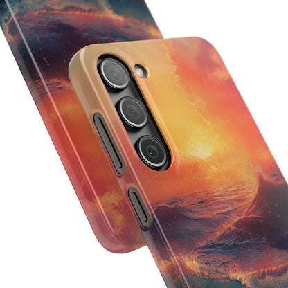 Ocean Sunset Waves - Slim Samsung S23 Phone Case