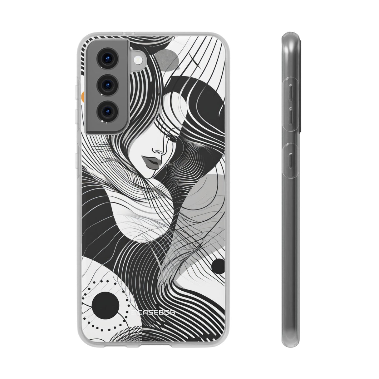 Fluid Noir Rhythm | Flexible Phone Case for Samsung Galaxy