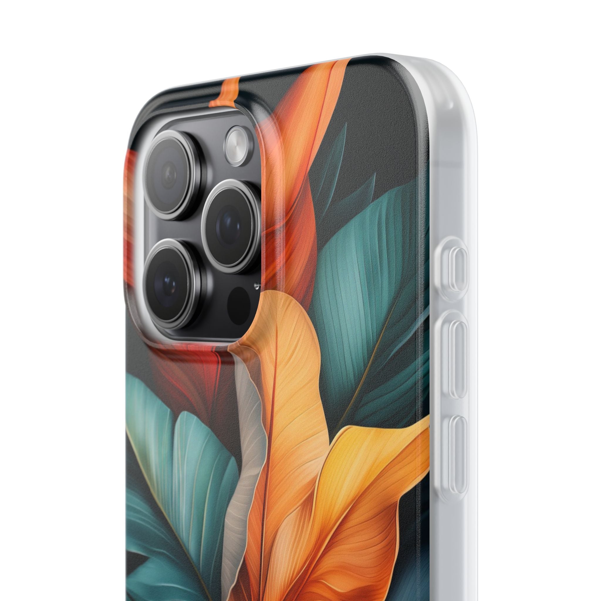 Tropical Leafburst iPhone 15 Pro Max Case - Soft