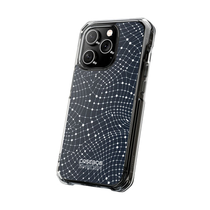 Warped Grid Web iPhone 14 - Impact Clear+