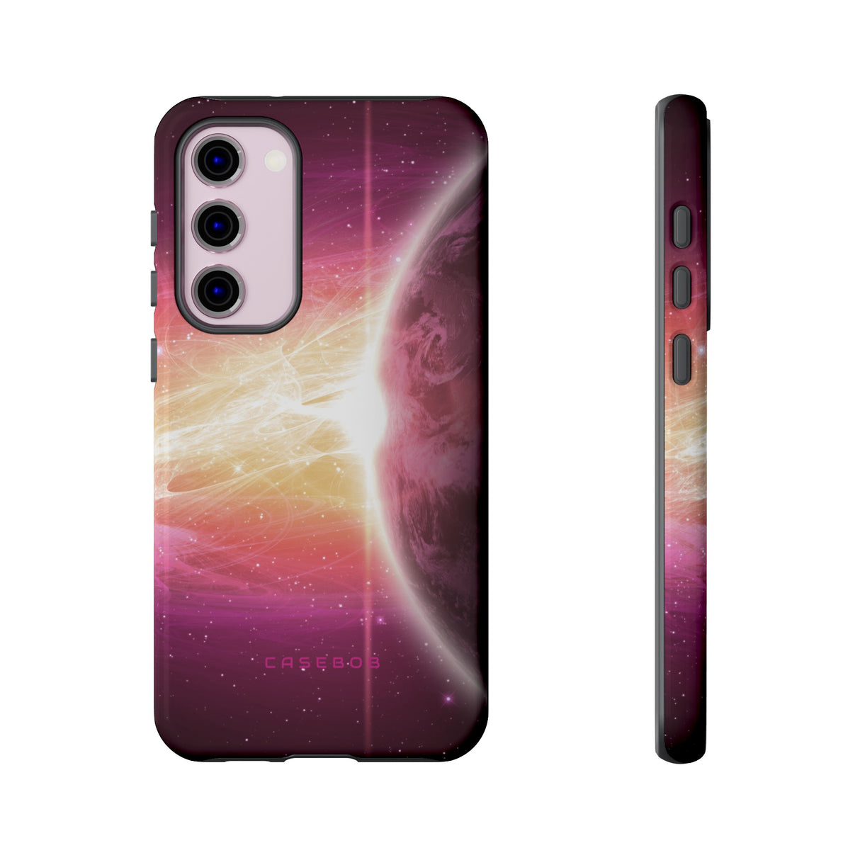 Purple Planets in Space - Protective Phone Case