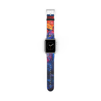 Stained Glass Cat - Watch Band