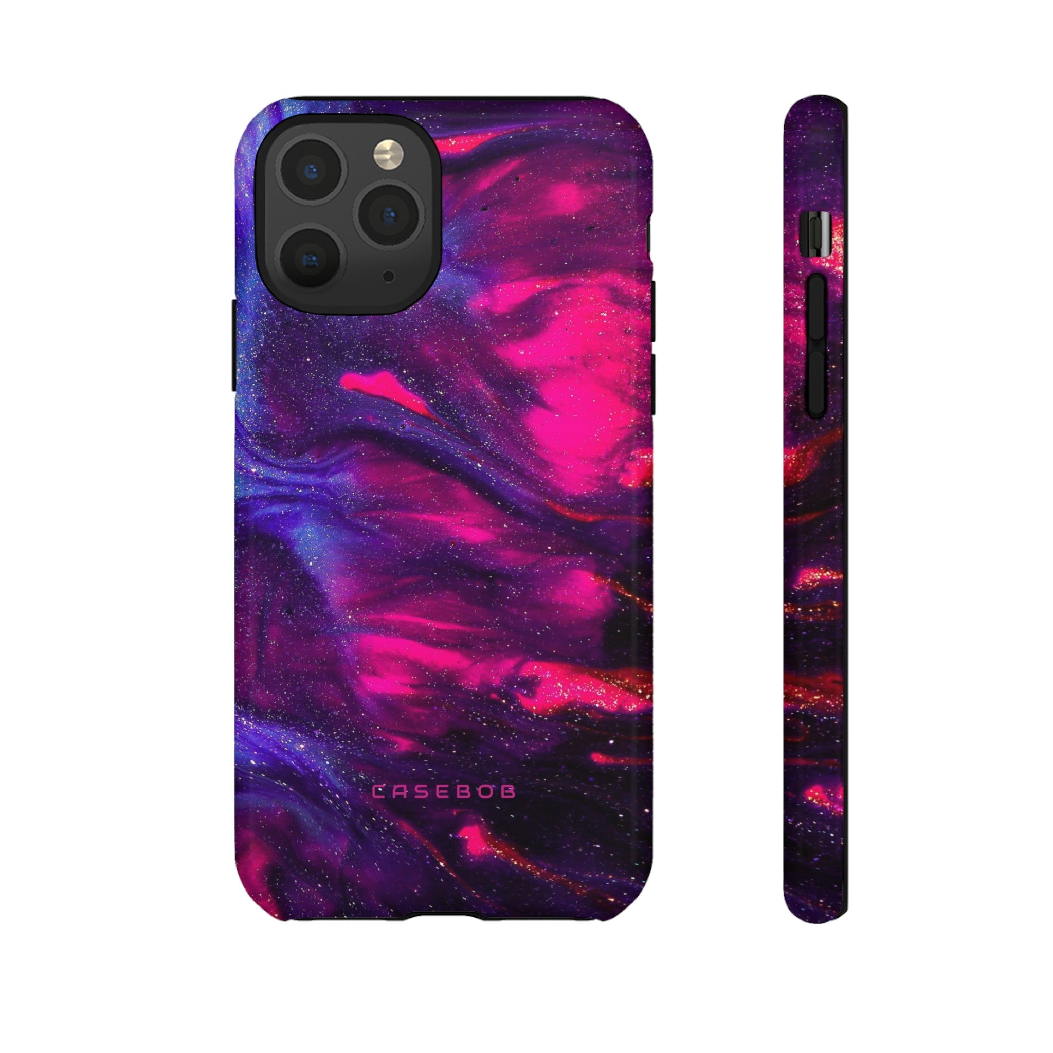 Deep Purple Ink Art - Protective Phone Case