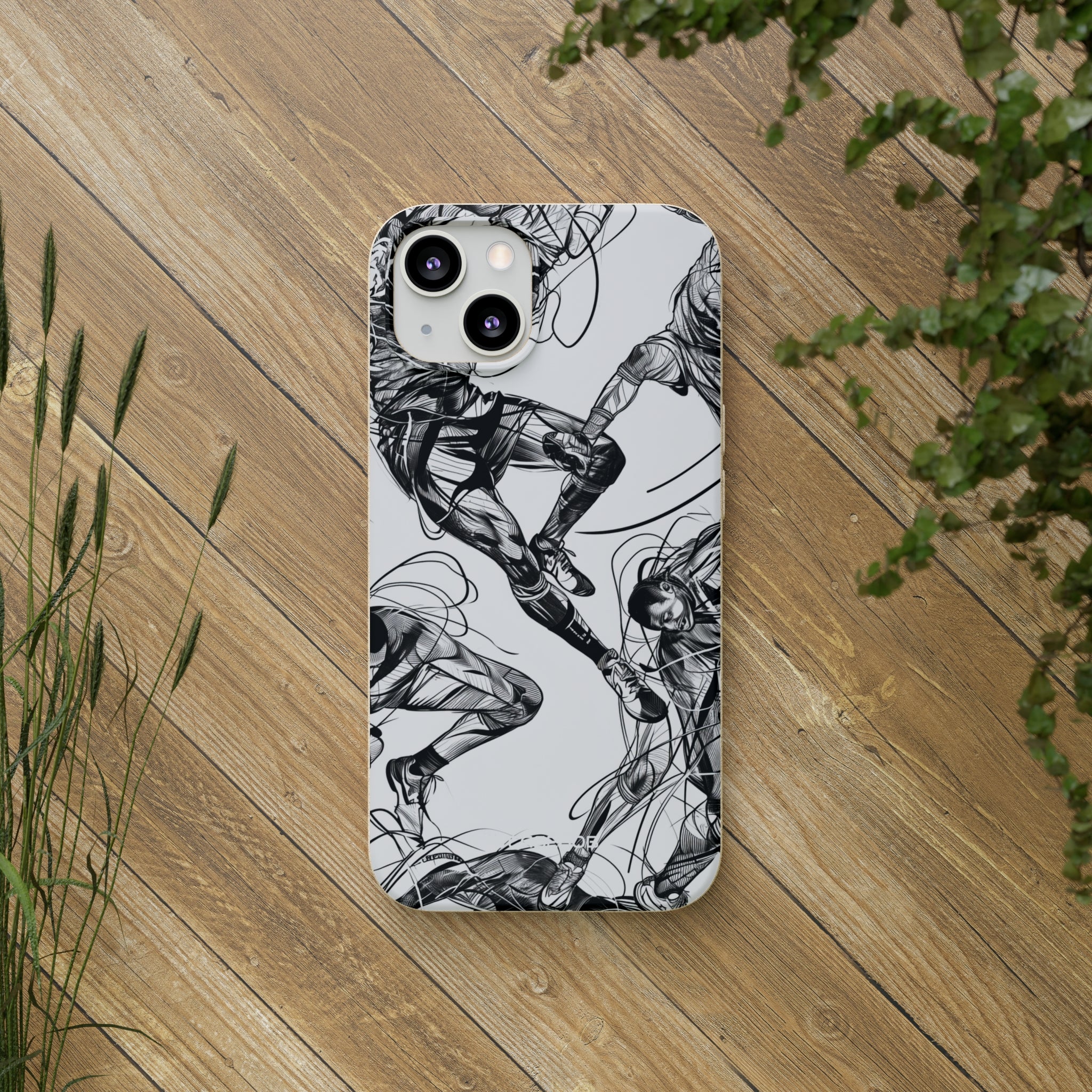 Dynamic Athletic Surrealism | Biodegradable Phone Case