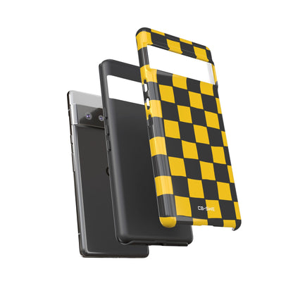 Yellow Squares Dance - Google Pixel Case