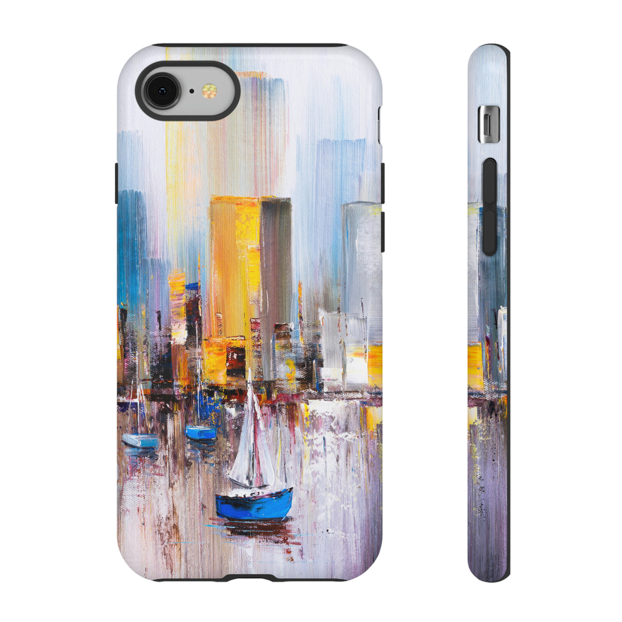 Oil Painting - Manhattan Bay - Protective Phone Case