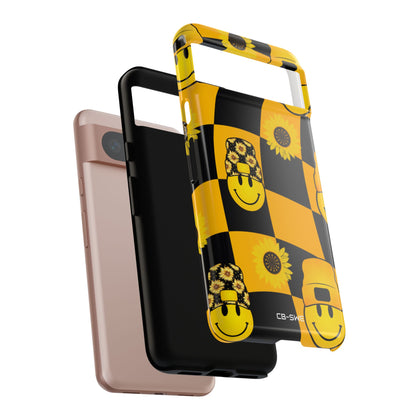 Joyful Checkered Smiles - Google Pixel Case