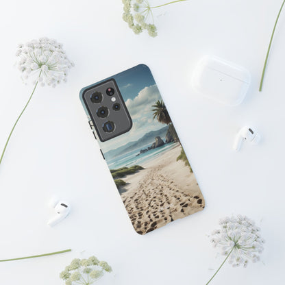 Footprints Trace Sand - Samsung Case