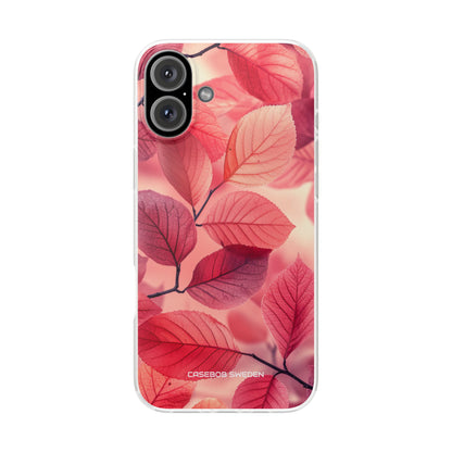 Pink Purple Nature Pattern - Flexi iPhone 16 Phone Case