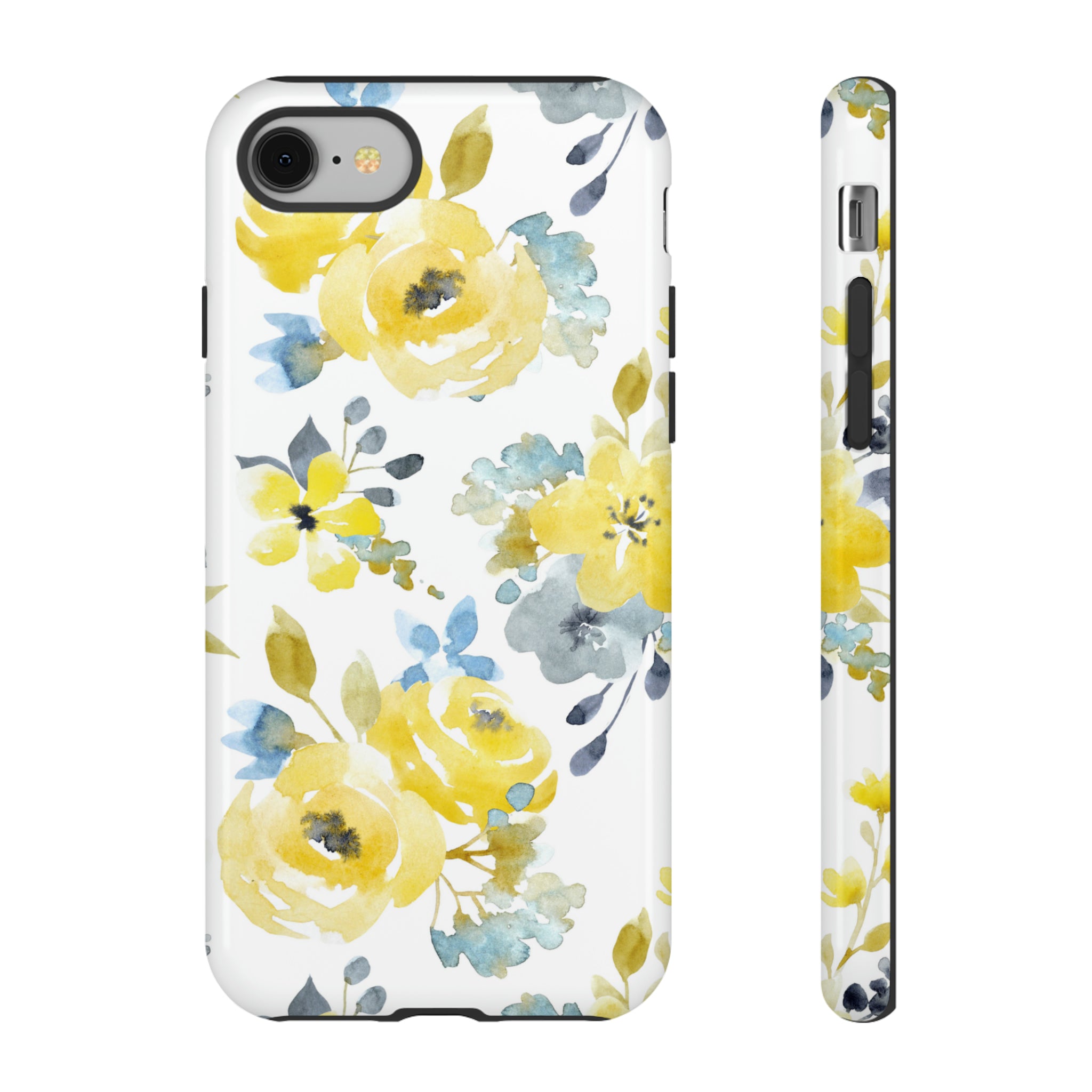 Yellow Floral - Protective Phone Case