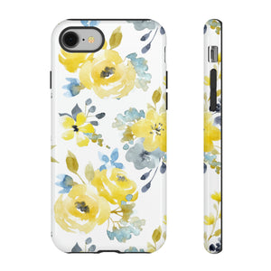 Yellow Floral - Protective Phone Case