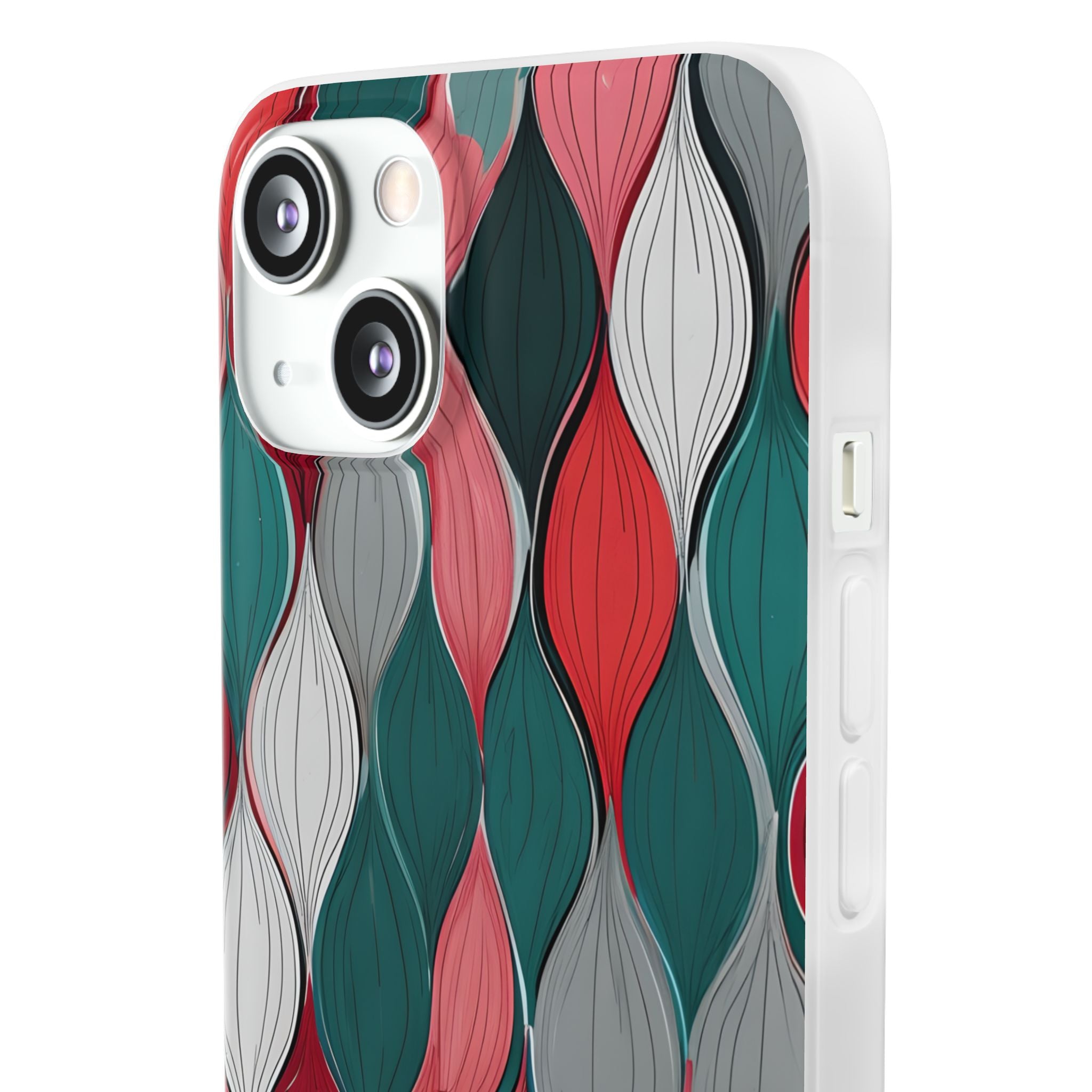 Leaf Cascade Teal iPhone 13 - Soft