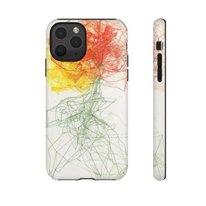 Fiery Blossom | Protective Phone Case for iPhone