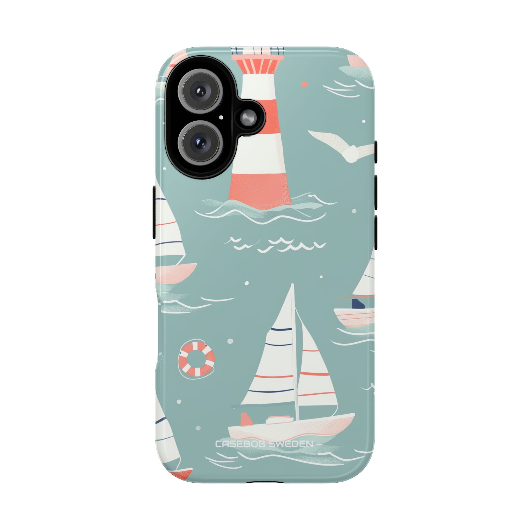 Lighthouse Nautical Charm - Tough iPhone 16 Phone Case