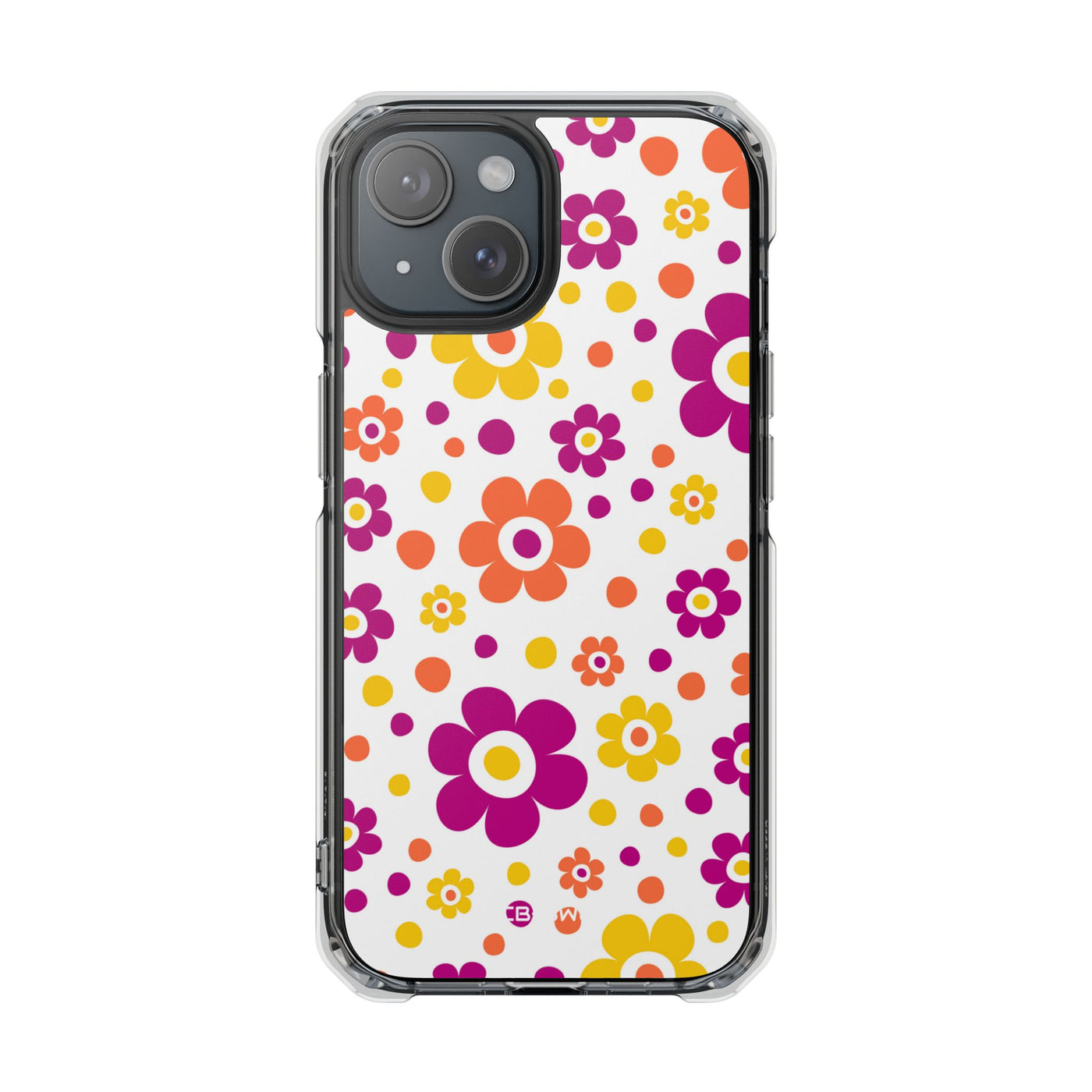 Retro Floral Playfulness iPhone Case - Impact