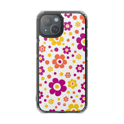 Retro Floral Playfulness iPhone Case - Impact