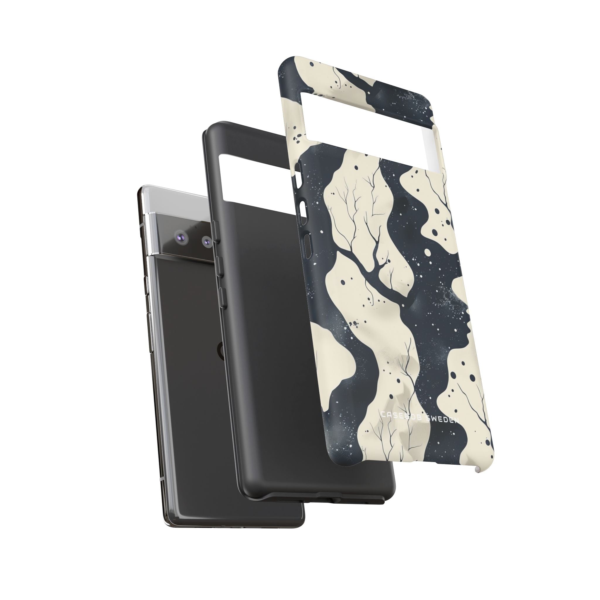 Organic Fluid Silhouettes with Cosmic Depth Google Pixel 6 - Tough Phone Case