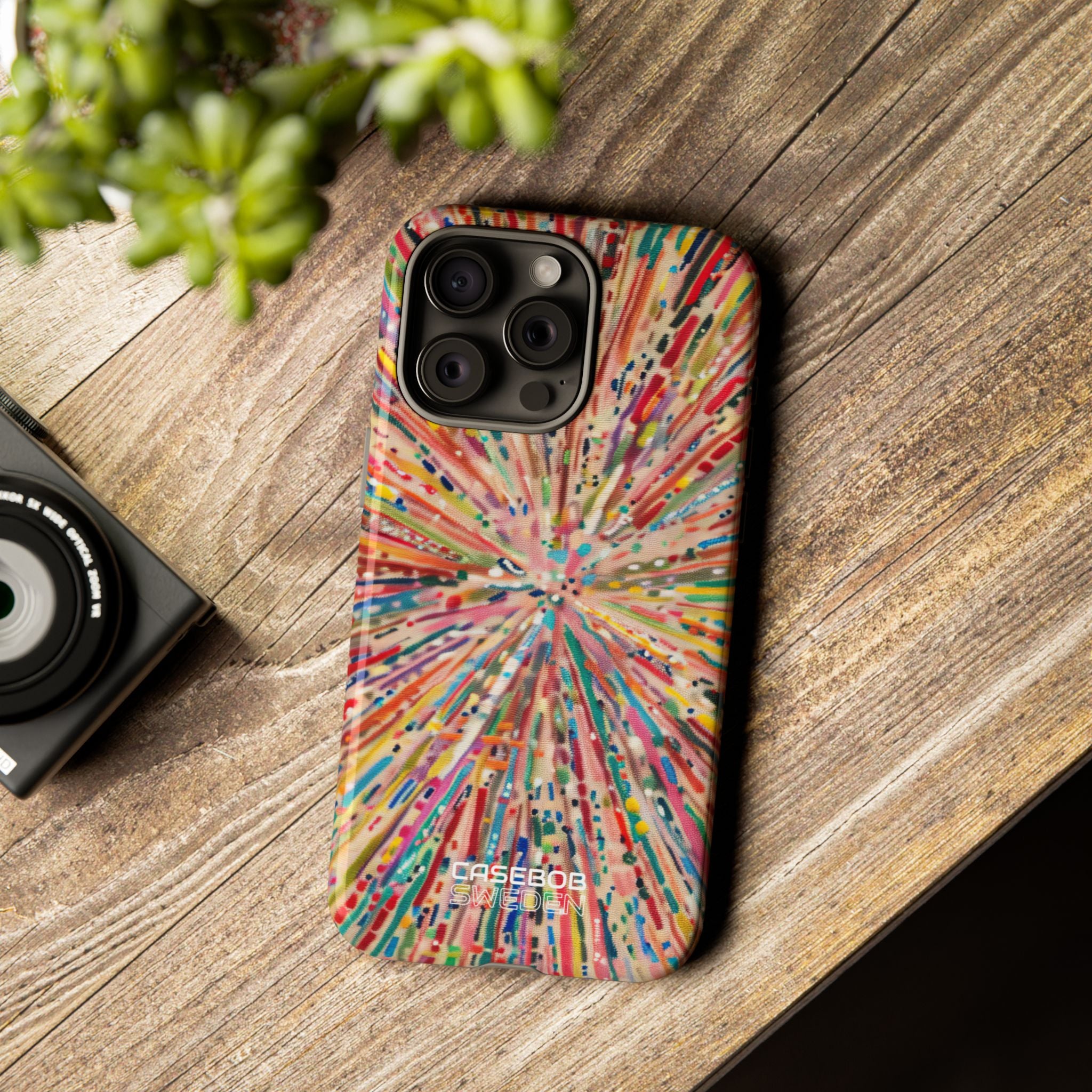 Esplosione di Colori Radianti iPhone 15 - Tough