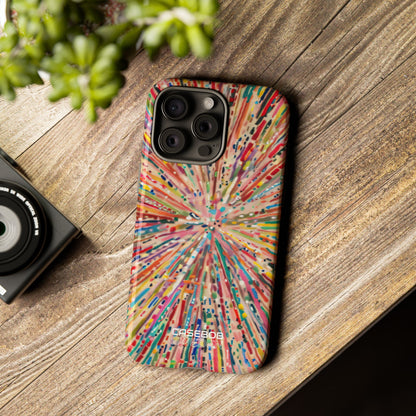 Esplosione di Colori Radianti iPhone 15 - Tough