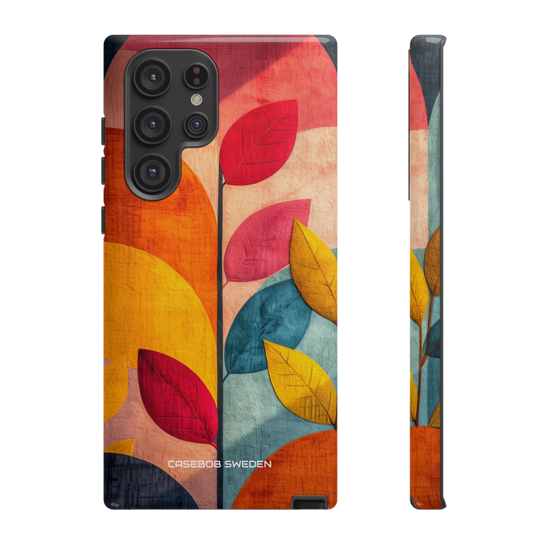 Abstract Orange Blue Design - Tough Samsung S22 Phone Case