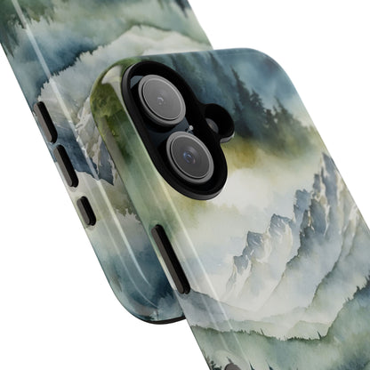 Misty Peaks Emerge - iPhone Case