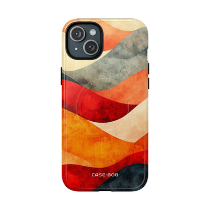 Cracked Wave Sunset iPhone 15 Plus Case - Tough+