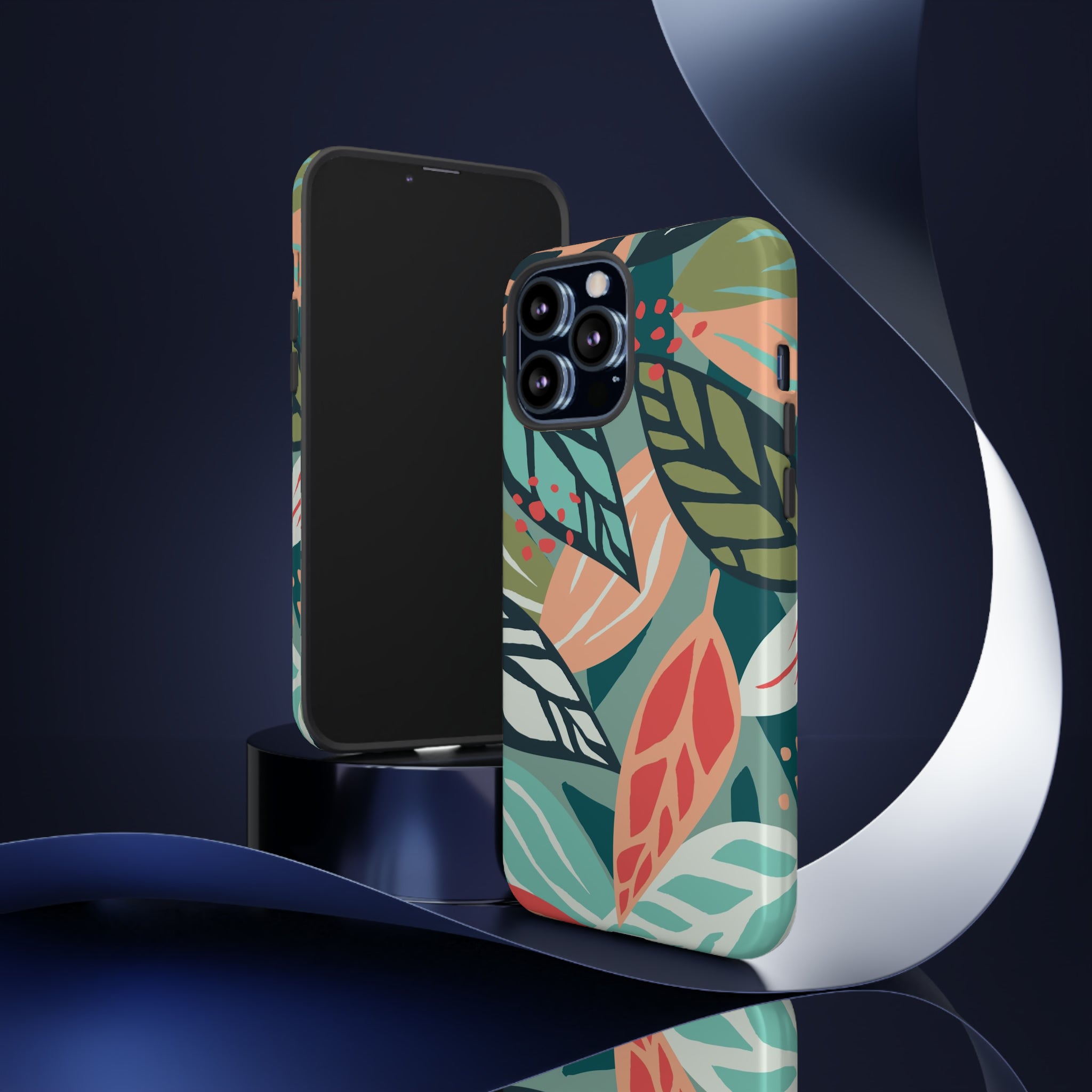 Mixed Tropical Leaf - Protective Phone Case