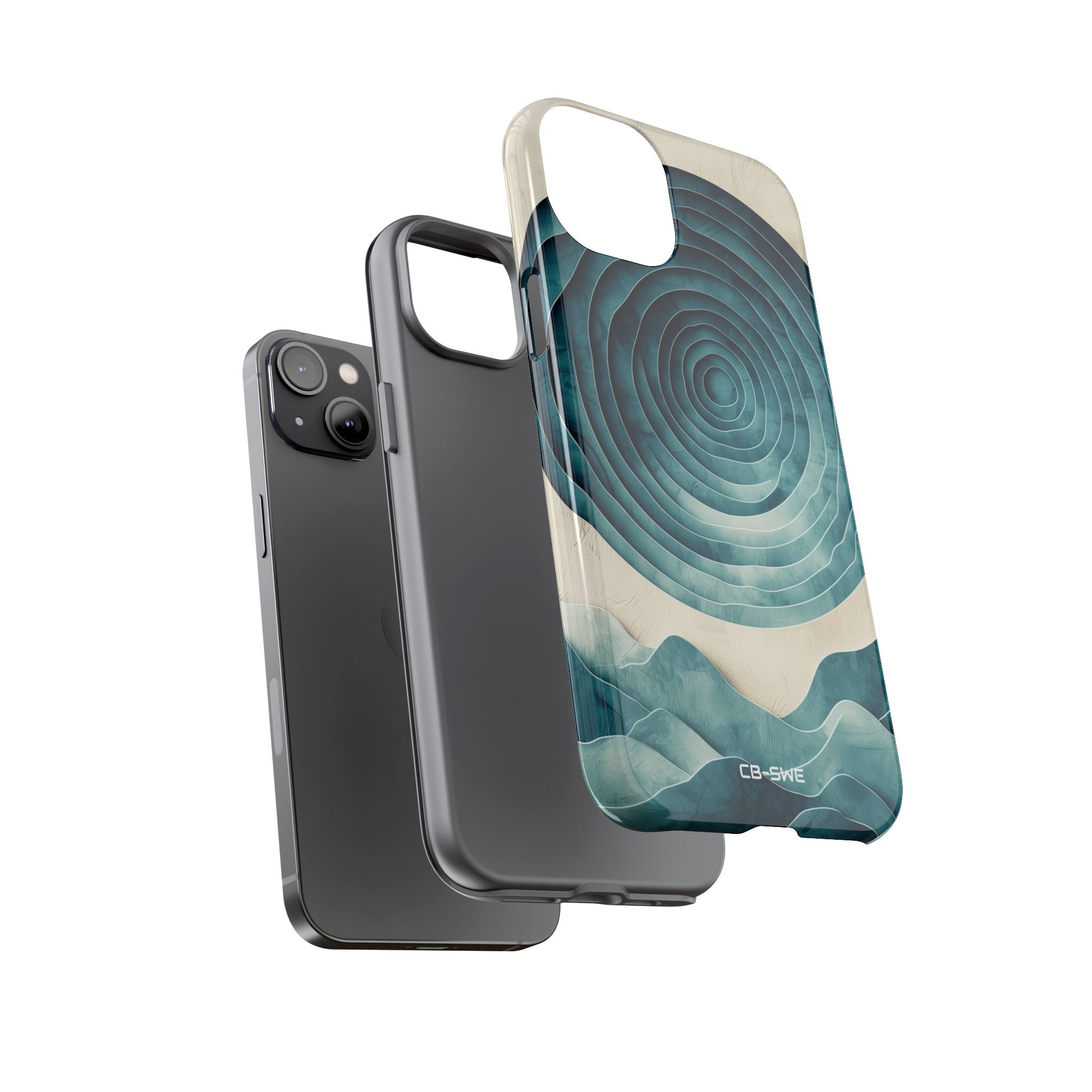 Waves Embrace Circles - iPhone Case