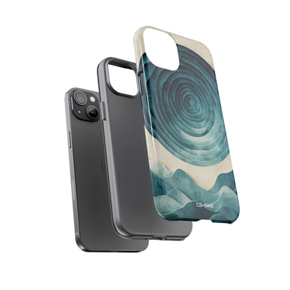 Waves Embrace Circles - iPhone Case