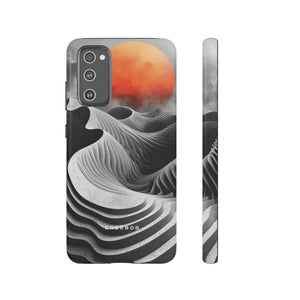 Orange Moon Illusion - Protective Phone Case