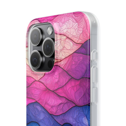 Wavy Vein Gradient iPhone 15 Pro Max Case - Soft