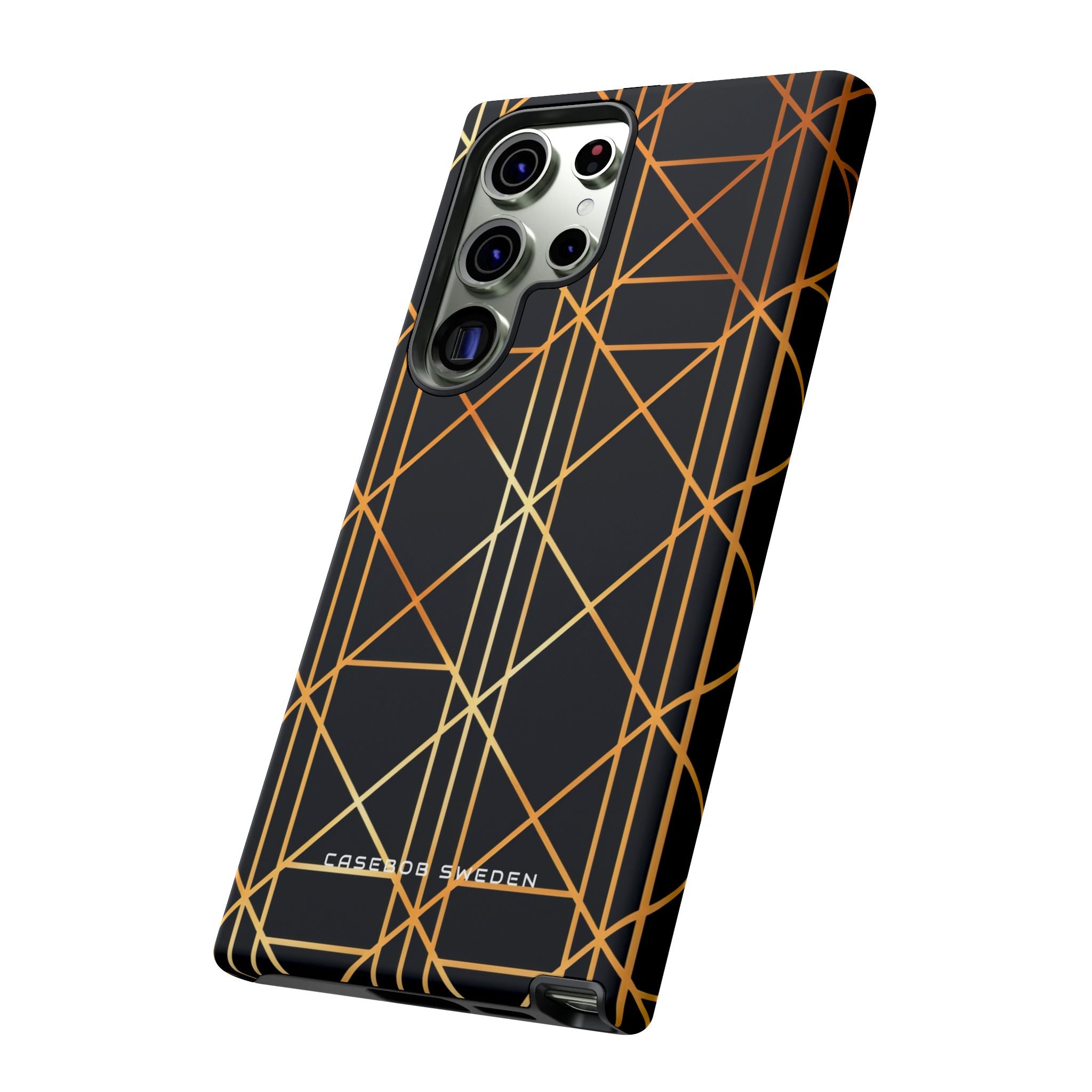 Golden Geometric Elegance Samsung S23 - Tough Phone Case