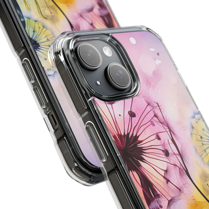 Pink Dandelion Glow iPhone 15 Case - Impact