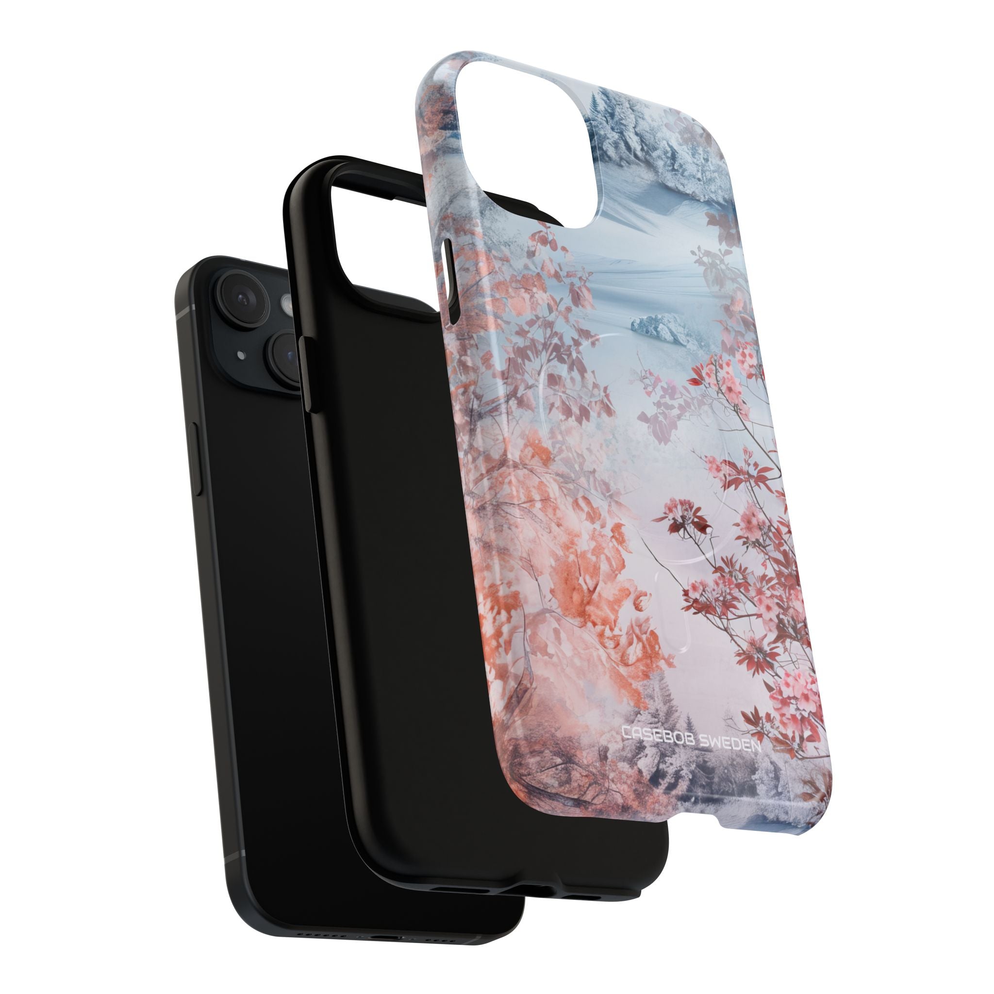 Floral Serenity Case - Tough + MagSafe® iPhone 15 Phone Case