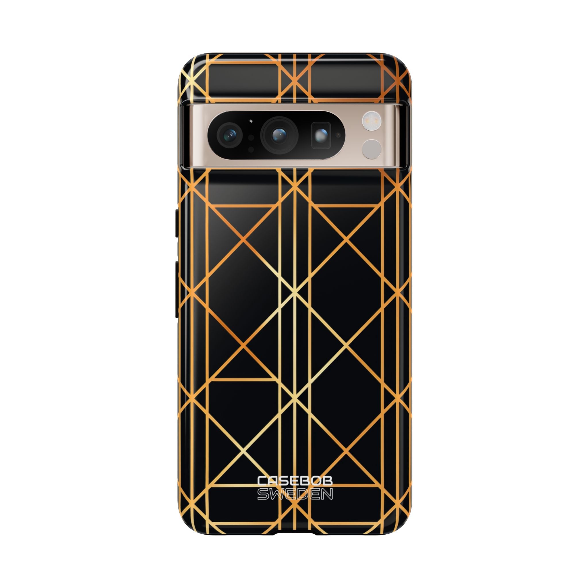 Golden Geometric Elegance Google Pixel 8 - Tough