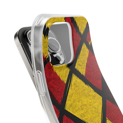 Cracked Diamond Grid iPhone 16 Pro Max - Soft Case