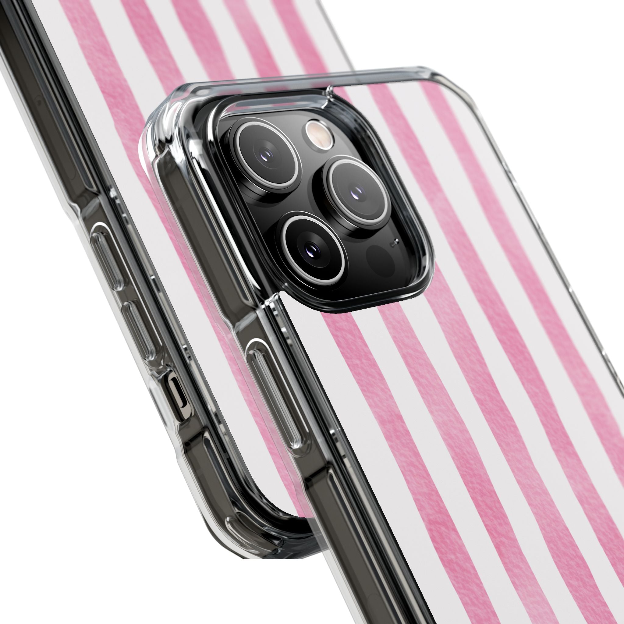 Pink Watercolor Stripes iPhone Case - Impact