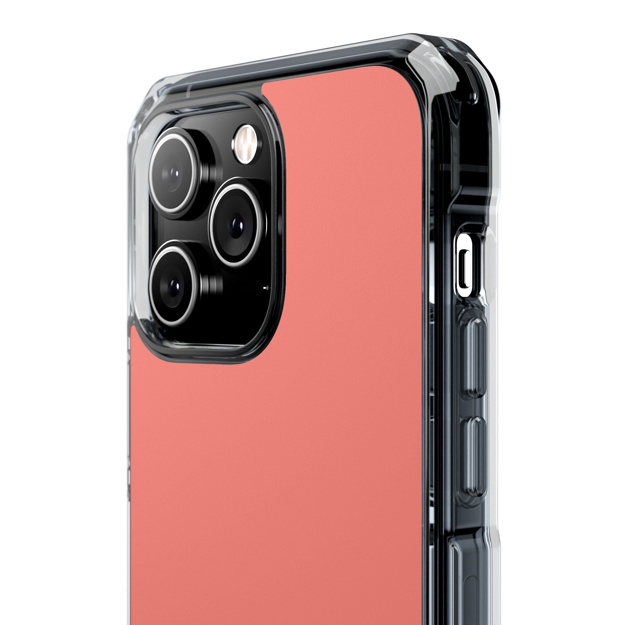 Coral Pink - Clear Impact Case for iPhone