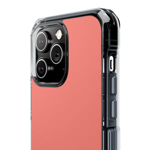 Coral Pink | Phone Case for iPhone (Clear Impact Case - Magnetic)