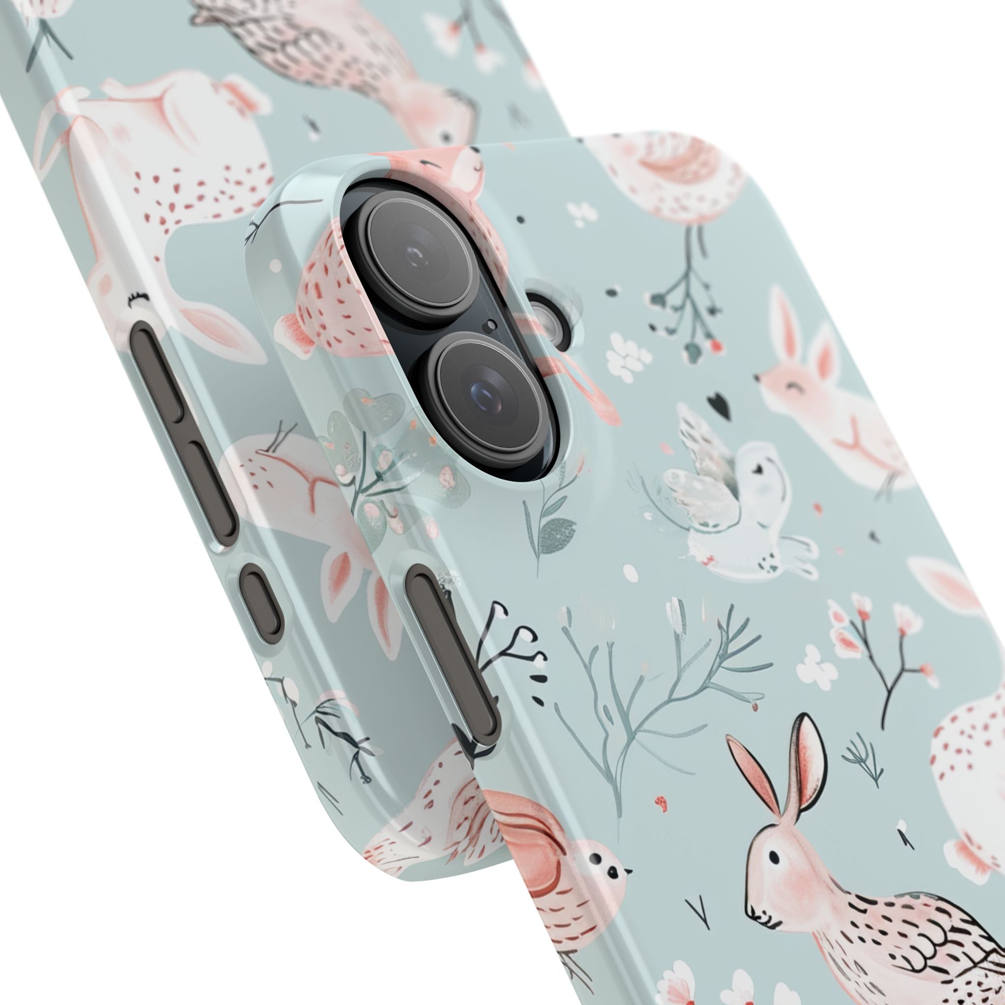 Whimsical Bunny Blossom - Slim iPhone 16 Phone Case