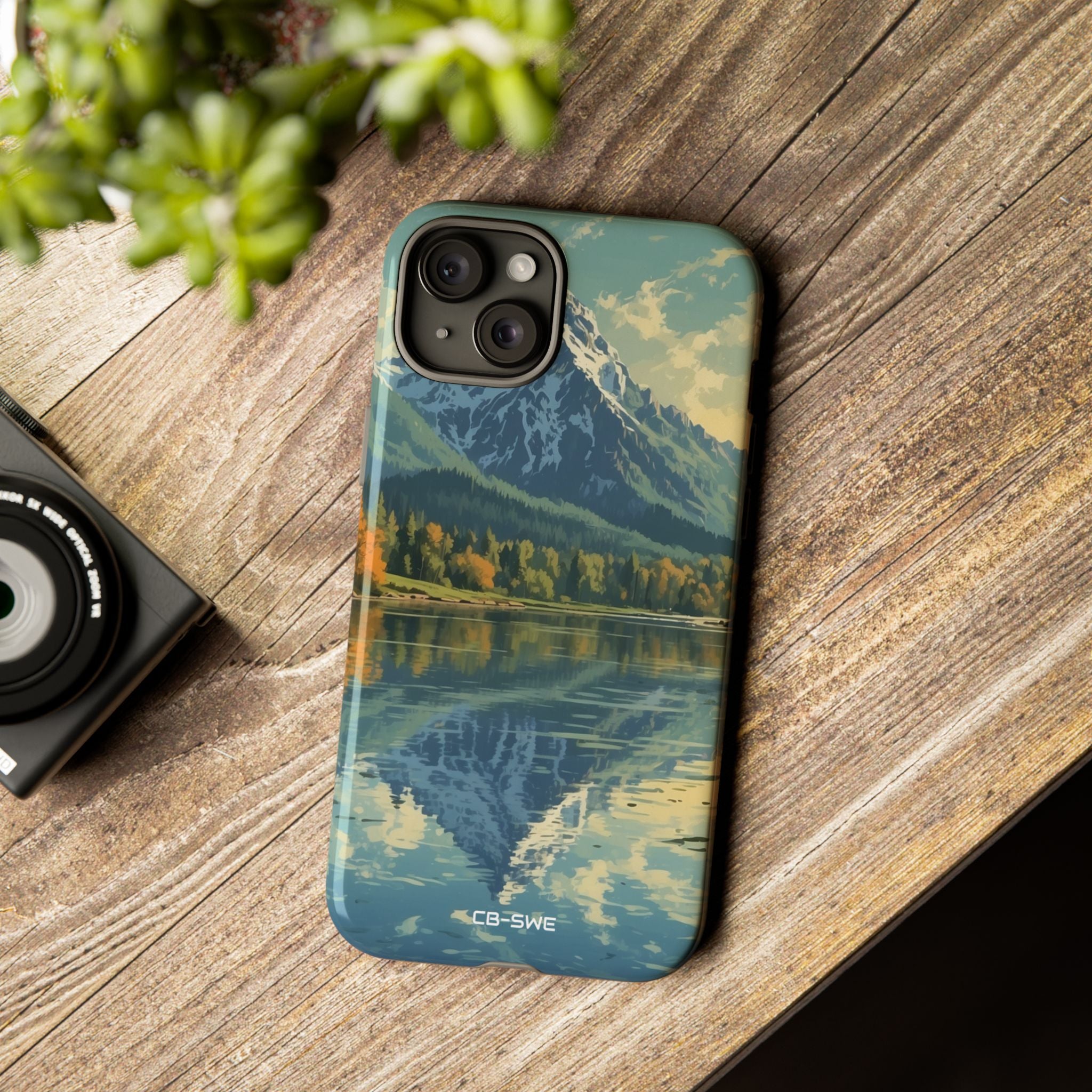 Mountain Reflects Calm - iPhone Case