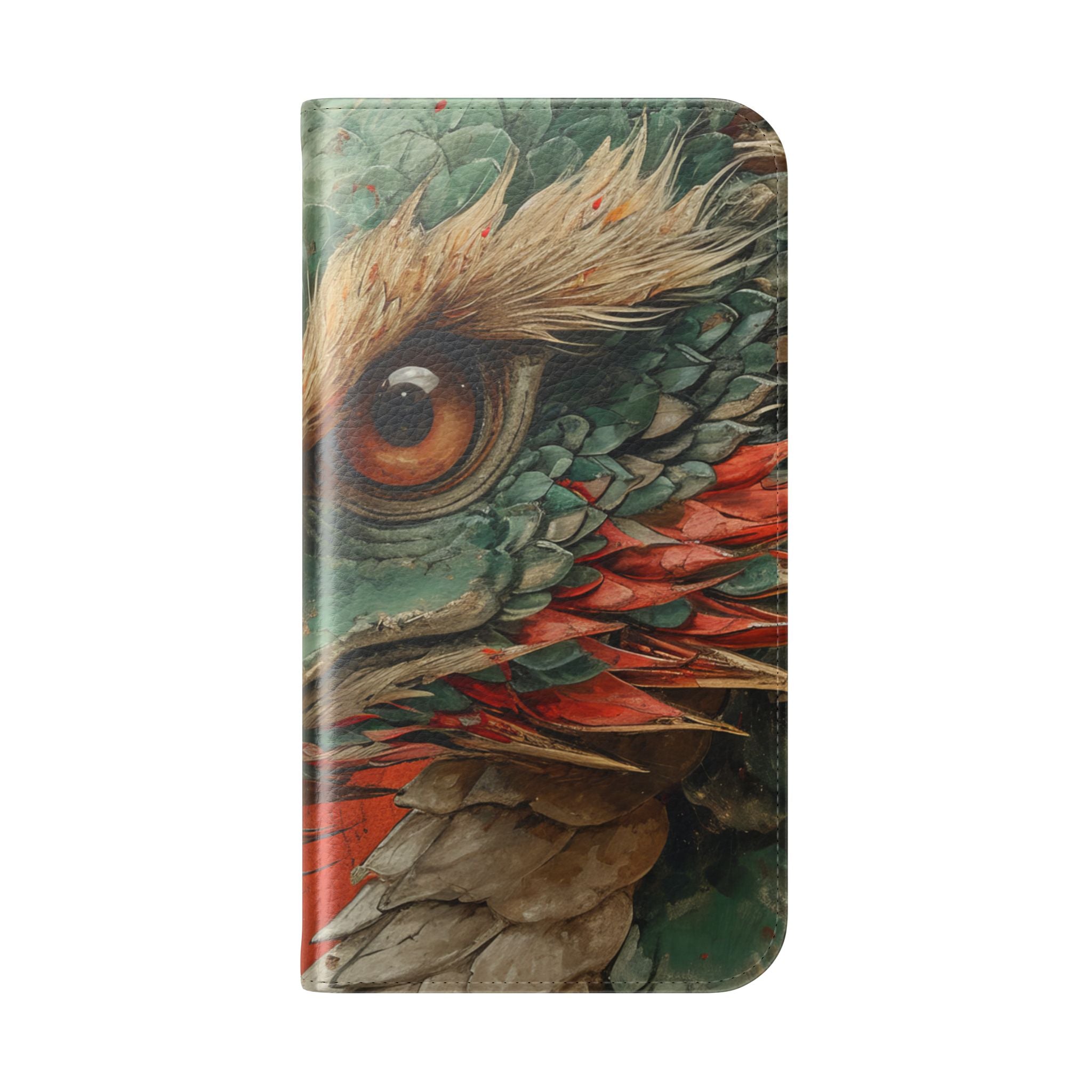 Draak's Gaze Crimson - iPhone 16 Pro Case - Portemonnee