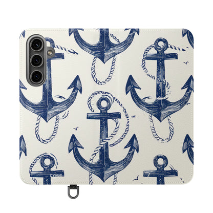 Blue Anchor Breeze - Samsung S24 Plus Case - Wallet