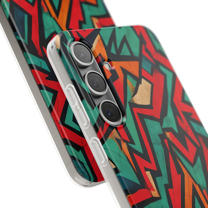 Crimson Zigzag Samsung S24 Plus Case - Soft