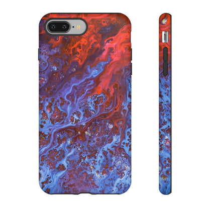 Blue Lava Ink Art iPhone Case (Protective) iPhone 8 Plus Matte Phone Case