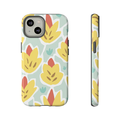 Summer Yellow Happy Flower - Protective Phone Case