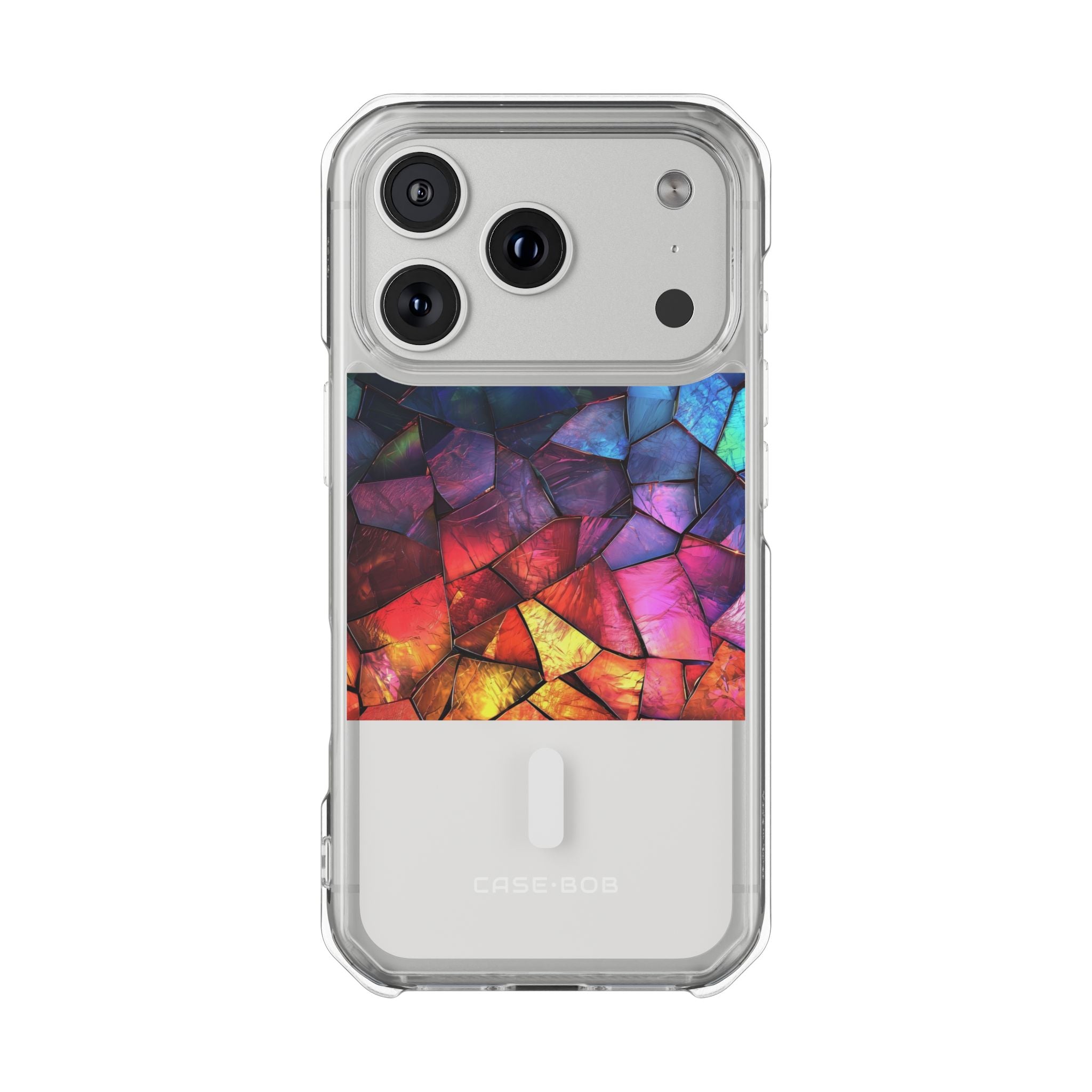 Crimson Shard Glow iPhone 17 Pro Case - Impact