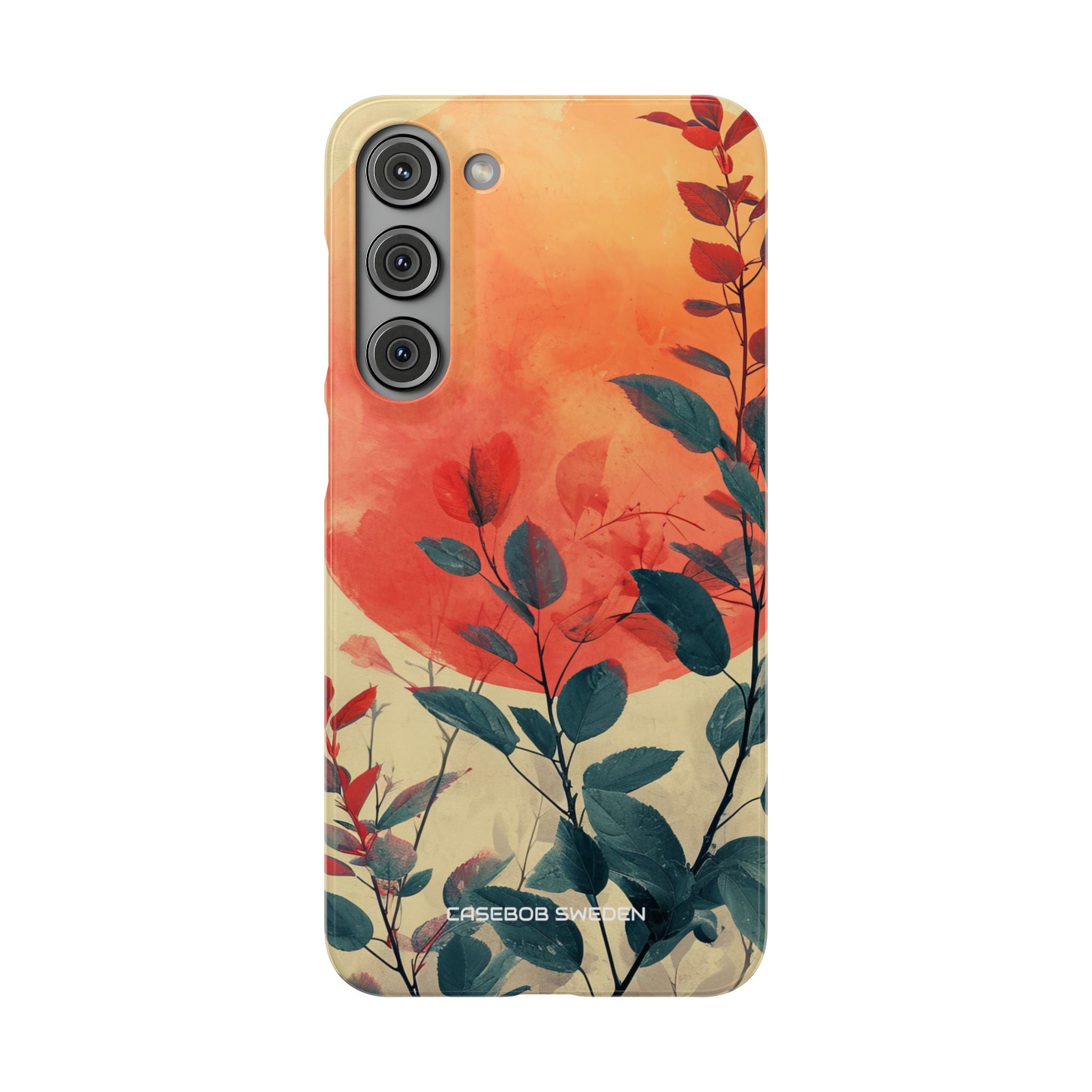 Orange Sun Harmony - Slim Samsung S23 Phone Case