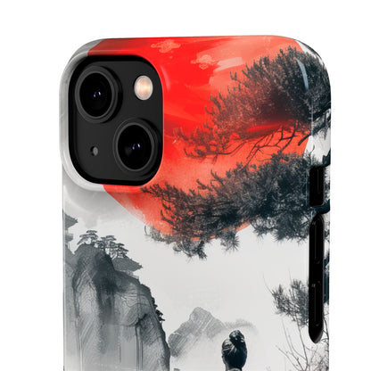 Zen Harmony: Japanese Serenity in Motion iPhone 14 - Slim Phone Case