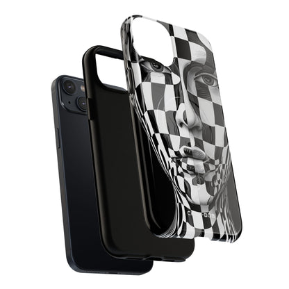 Checkered Face iPhone 14 Plus Case - Tough+